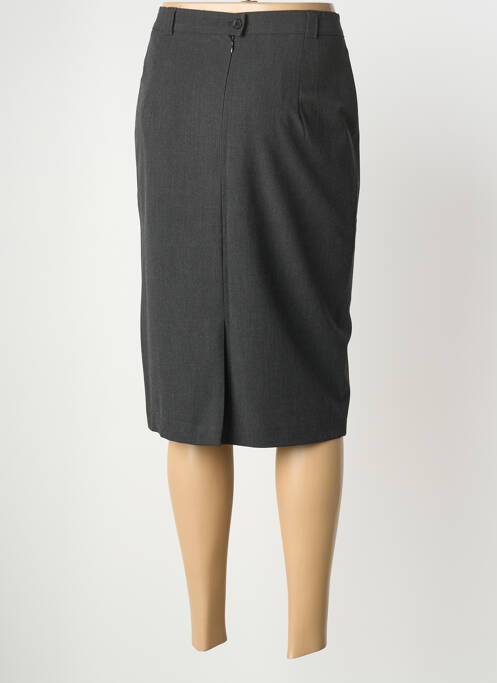 Jupe mi-longue coupe droite gris EUGEN KLEIN femme