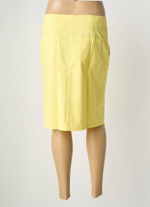 Jupe mi-longue coupe droite jaune THALASSA femme