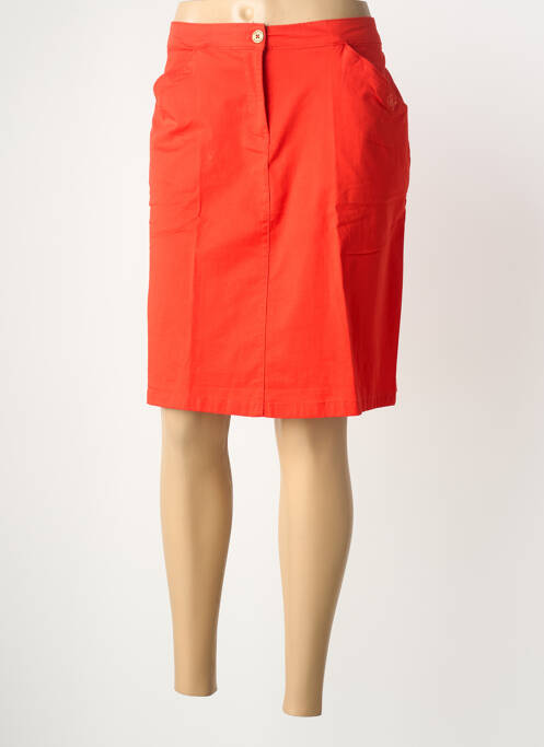 Jupe courte poches rouge THALASSA femme