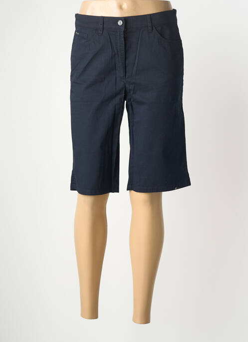 Bermuda coupe droite bleu ZERRES femme