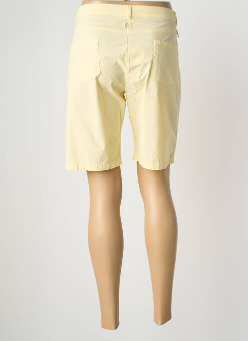 Bermuda coupe droite jaune THALASSA femme