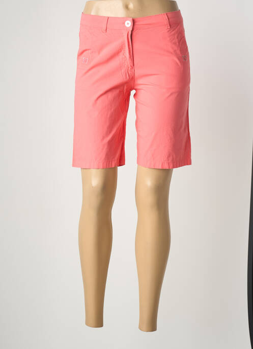 Bermuda coupe droite rose THALASSA femme