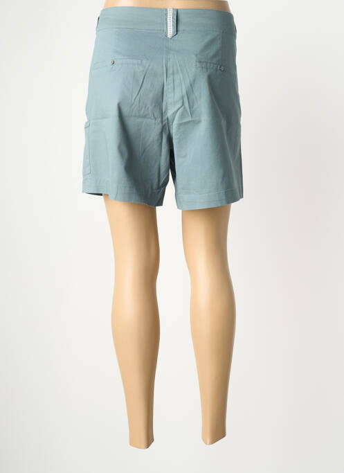 Bermuda coupe droite bleu THALASSA femme