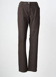 Jeans coupe slim stretch taille normale marron KARTING femme
