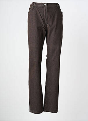 Jeans coupe slim stretch taille normale marron KARTING femme