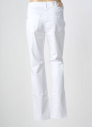Pantalon slim tissage popeline taille normale blanc GARDEUR femme