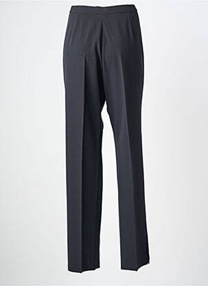 Pantalon droit tissage crêpe taille normale noir KARTING femme