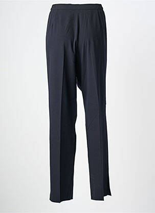 Pantalon droit tissage crêpe taille normale bleu KARTING femme
