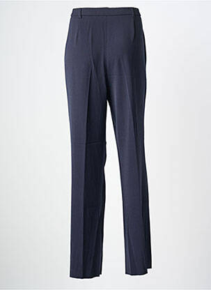 Pantalon droit tissage crêpe taille normale bleu KARTING femme