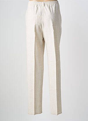 Pantalon droit taille élastique taille normale beige KARTING femme