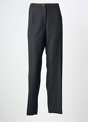 Pantalon droit tissage popeline taille normale noir SOMMERMANN femme