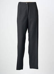 Pantalon droit tissage popeline taille normale noir SOMMERMANN femme