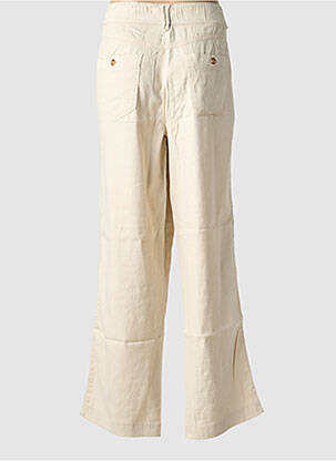 Pantalon droit tissage popeline taille normale beige GARDEUR femme