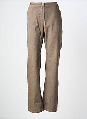 Pantalon droit stretch taille normale marron KARTI1 femme