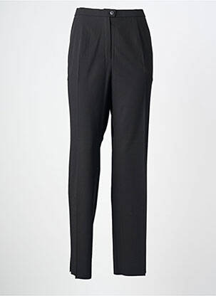 Pantalon slim tissage popeline taille normale noir KARTING femme