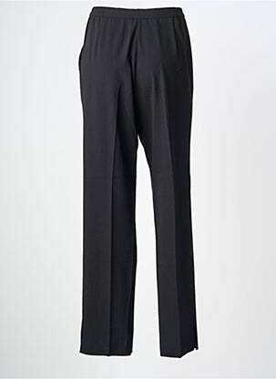 Pantalon slim tissage popeline taille normale noir KARTING femme