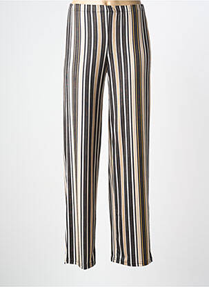 Pantalon droit stretch taille normale noir TELMAIL femme