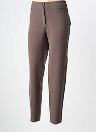 Pantalon slim stretch taille normale marron DIVAS femme