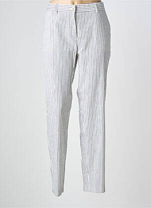 Pantalon chino fermeture zippée sous rabat boutonné taille normale bleu BARILOCHE femme