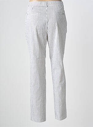 Pantalon chino fermeture zippée sous rabat boutonné taille normale bleu BARILOCHE femme