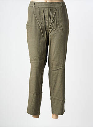 Pantalon 7/8 taille élastique taille normale vert GARDEUR femme