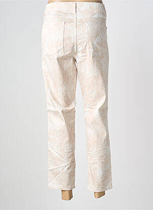 Pantalon 7/8 tissage popeline taille normale beige ANGELS femme