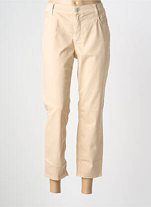 Pantalon 7/8 tissage popeline taille normale beige GARDEUR femme