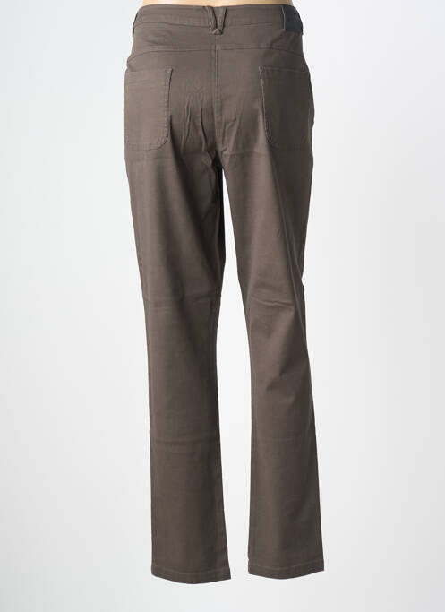 Pantalon slim taille normale taille normale marron THALASSA femme