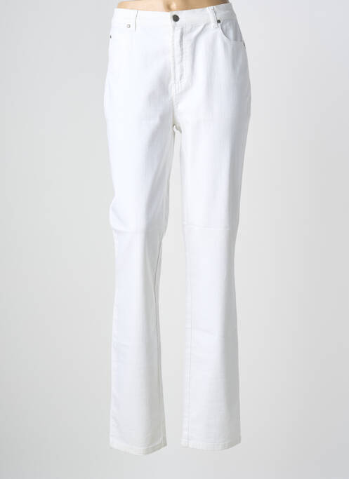 Jeans coupe slim stretch taille normale blanc KARTING femme
