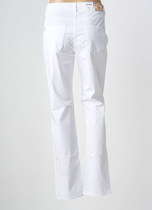 Pantalon slim tissage popeline taille normale blanc GARDEUR femme