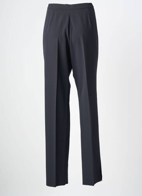 Pantalon droit tissage crêpe taille normale noir KARTING femme