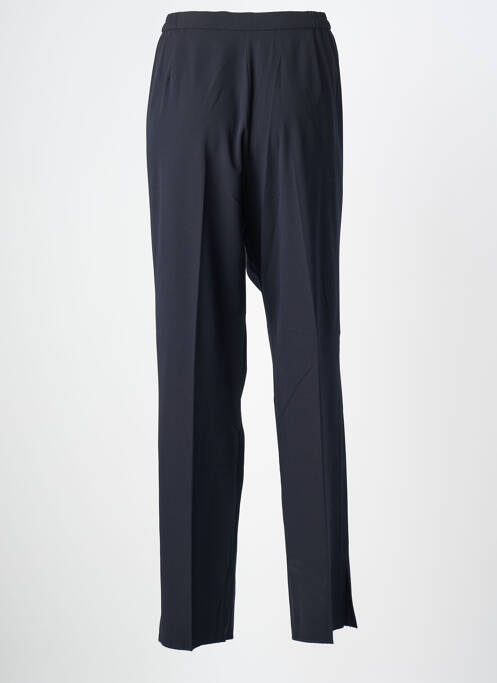 Pantalon droit tissage crêpe taille normale bleu KARTING femme