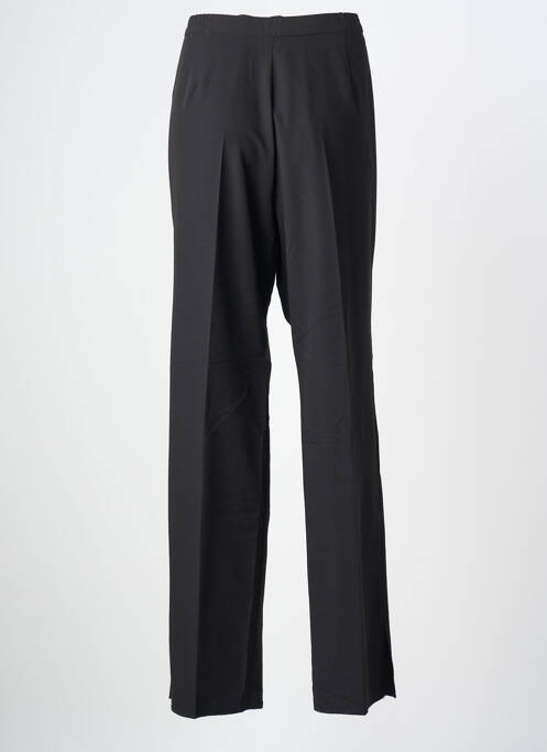 Pantalon droit tissage crêpe taille normale noir KARTING femme