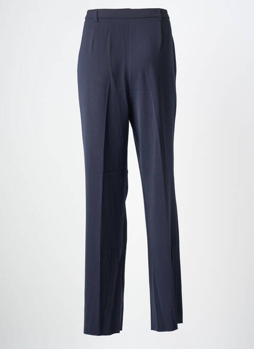 Pantalon droit tissage crêpe taille normale bleu KARTING femme