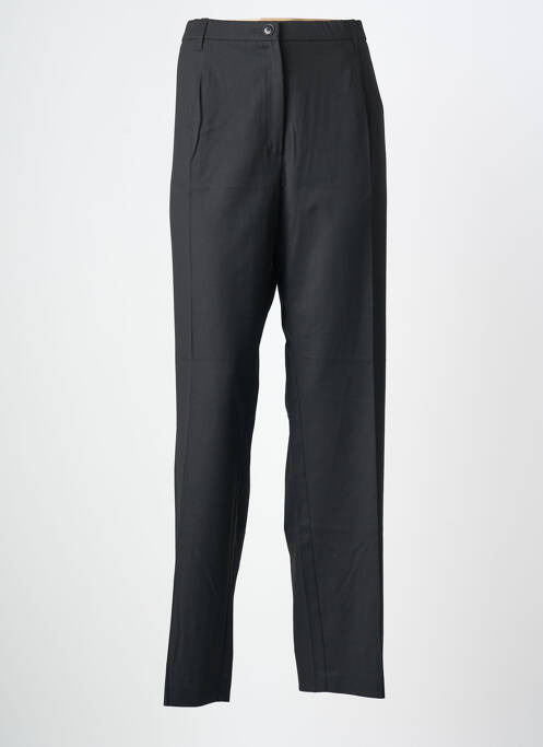 Pantalon droit tissage popeline taille normale noir SOMMERMANN femme