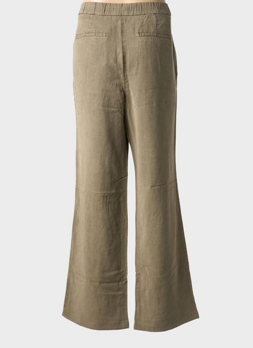 Pantalon large fermeture zippée sous rabat boutonné taille normale vert GARDEUR femme