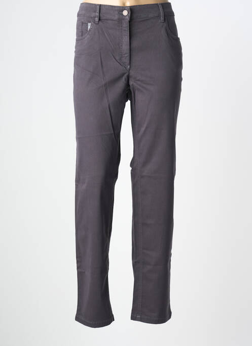 Jeans coupe slim stretch taille normale gris ZERRES femme