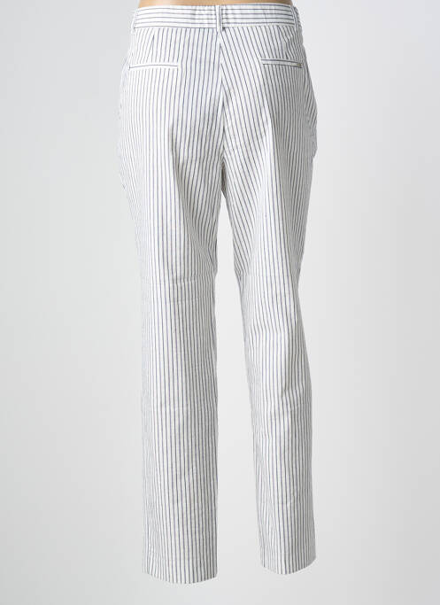 Pantalon chino fermeture zippée sous rabat boutonné taille normale bleu BARILOCHE femme