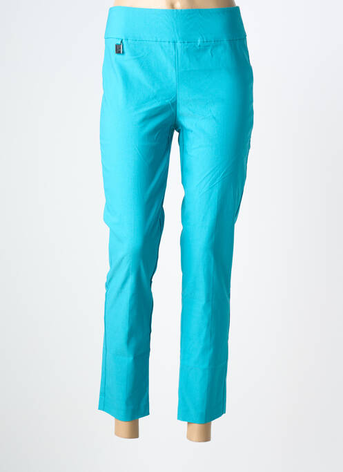 Pantalon 7/8 stretch taille normale bleu JOSEPH RIBKOFF femme