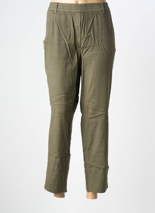 Pantalon 7/8 taille élastique taille normale vert GARDEUR femme