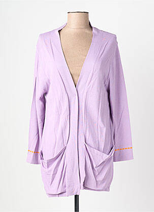 Veste casual coupe droite violet SCORZZO femme