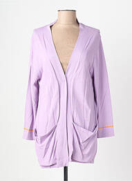 Veste casual coupe droite violet SCORZZO femme