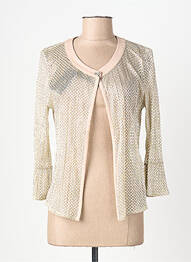 Veste casual col rond beige EUGEN KLEIN femme