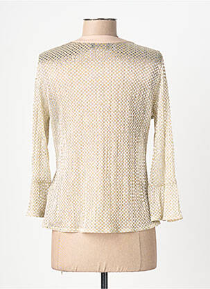 Veste casual col rond beige EUGEN KLEIN femme