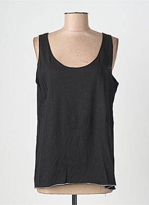 Débardeur stretch sans manche noir THALASSA femme