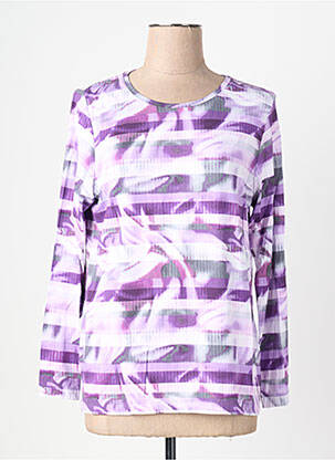 Top stretch manches longues violet RABE femme