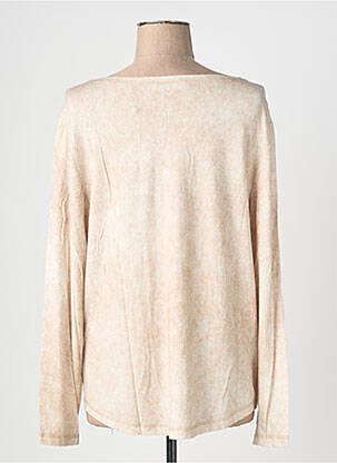 Top stretch manches longues beige BIANCA femme