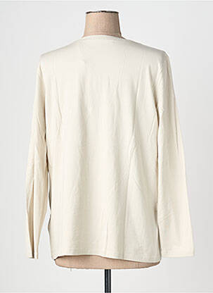 Top stretch manches longues beige BIANCA femme