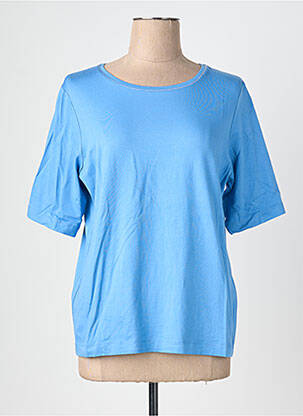 T-shirt stretch manches courtes bleu RABE femme