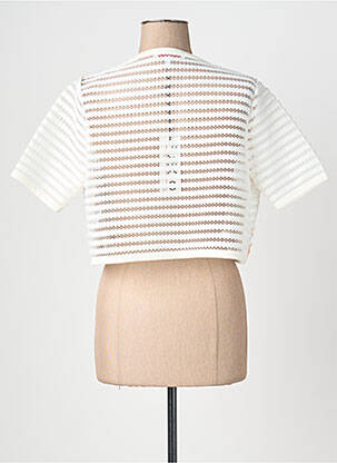 Boléro col rond blanc FUEGO WOMAN femme